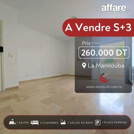 Vente S+3 à Manouba
