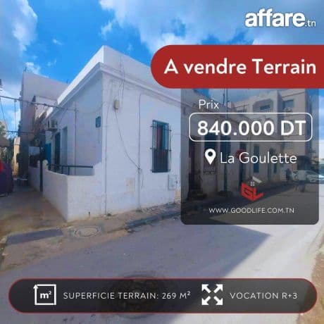 Vente Terrain à la Goulette