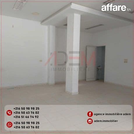 Local de80 m bien situé sur une route principale