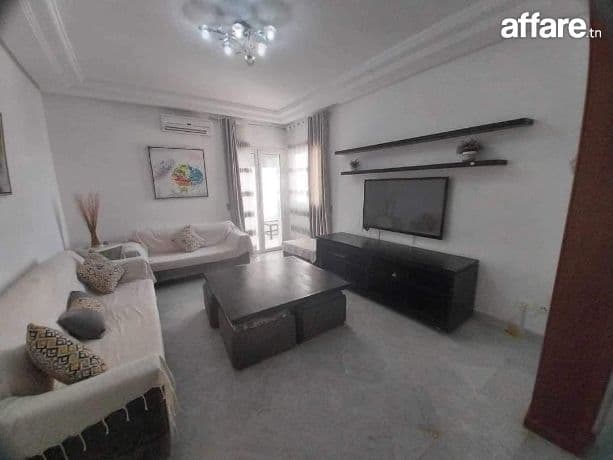 ENNASR 2: APPARTEMENT S+2 RICHEMENT MEUBLÉ À LOUER 