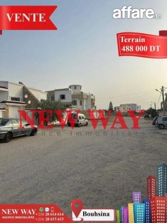 Terrain Fait l'angle à Bouhsina dans un Quartier Résidentiel