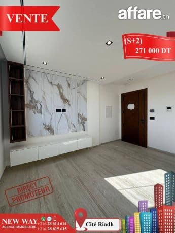 (S+2)  à Cité Riadh 
