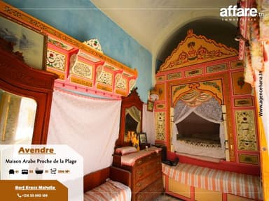 à vendre maison arabe à borj erras mahdia