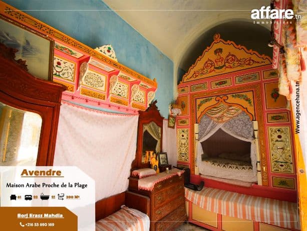 à vendre maison arabe à borj erras mahdia