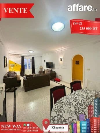 (S+2) à Khezema avec Meubles