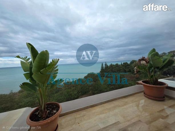 À louer : Appartement S+3 avec vue mer à la marsa