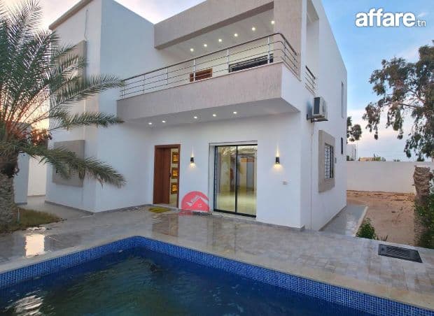 Villa neuve avec piscine à vendre à Houmt souk Djerba