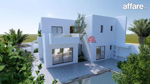 Projet clé en main de villa avec étage à Houmt souk Djerba Z
