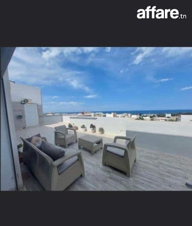 🌊S+2 Meublé Avec vue Mer En Location | Chott Mariem 