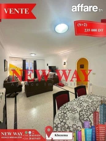 (S+2) à Khezema avec Meubles