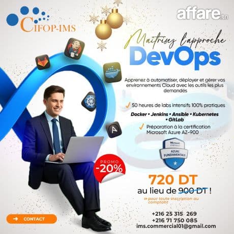 Réduction Spéciale fin d'année : Formation Devops