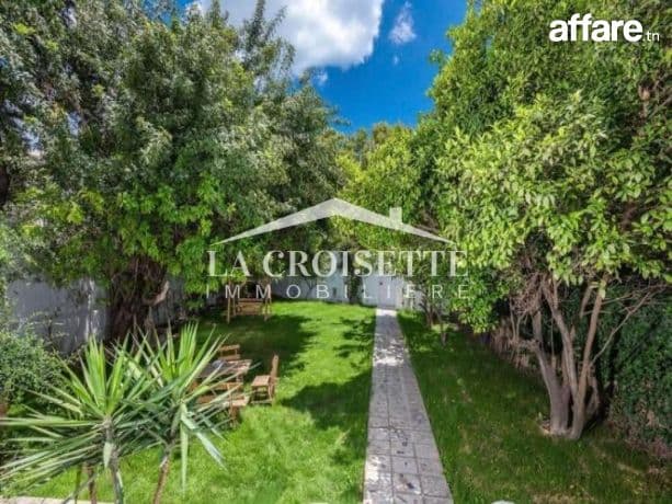 Rez-de-chaussée de villa S+3 meublé à Carthage ZRCL0336