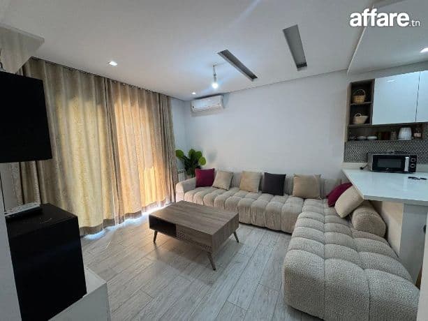 MENZAH 9 C : APPARTEMENT S+1 RICHEMENT MEUBLÉE À LOUER 