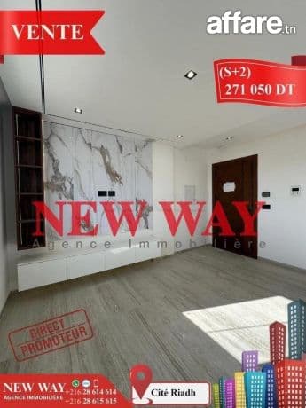 (S+2) Directe Promoteur à Cité Riadh