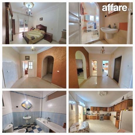 A Vendre un Appartement  S+2  vue sur Mer à Bizerte