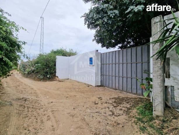 Terrain clôturé de 3700 m² à 1.5 km de AFH Mrezga à vendre