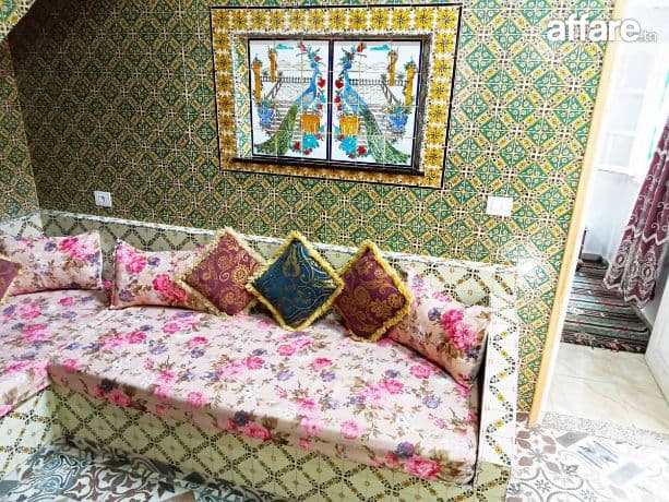 منزل مؤثث ، في قصور الساف في ولاية المهدية ، للكراء باليوم