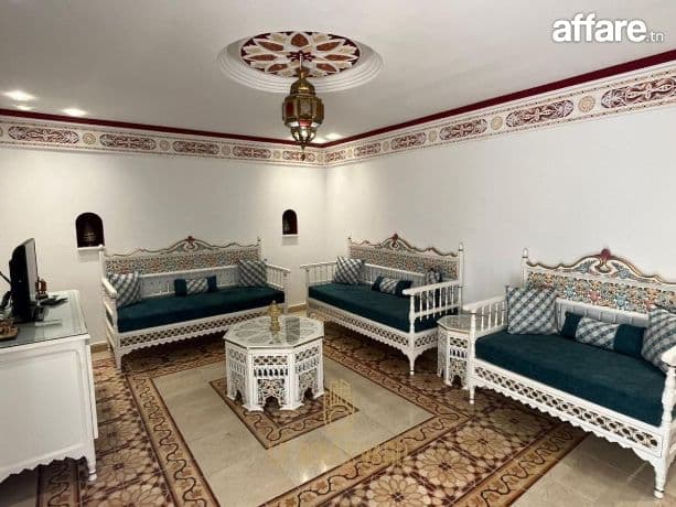 Villa Style Arabesque S+2 Située à Centre-ville Nabeul