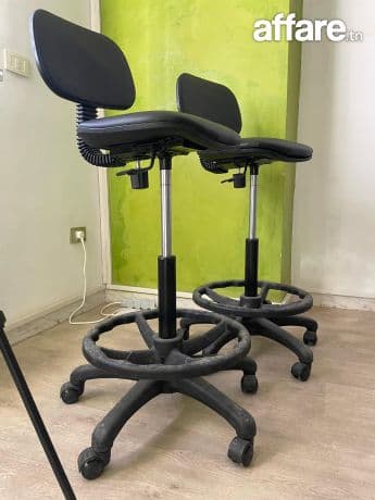2 Chaises hautes de bureau