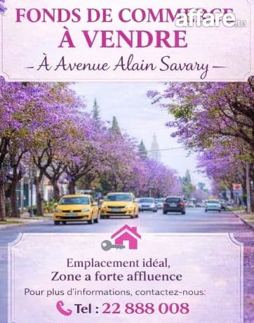 fonds de commerce à vendre à Alain Savary 