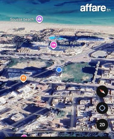 Terrain R+8 Proche hôtel riadh palm sousse zone touristique