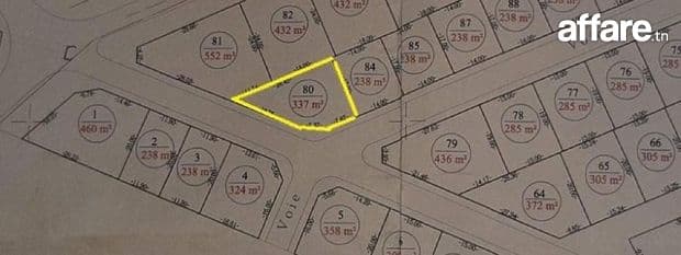 À Vendre – Terrain 337 m² en angle au Lotissement EL-EUCH à 