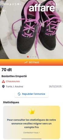 Basket neuf emporté a vendre
