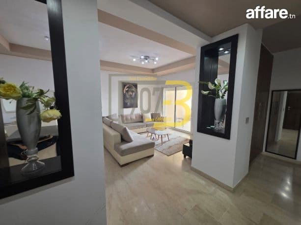 Un  appartement s+2 meublé à jardin El Menzah 2 . 