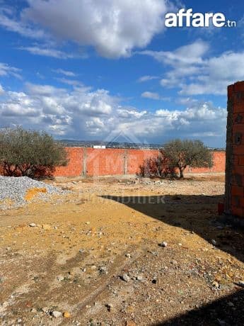 Terrain clôturé avec vue de mer à Hammamet Sud à vendre