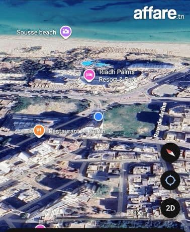 Terrain R+8 zone touristique sousse 