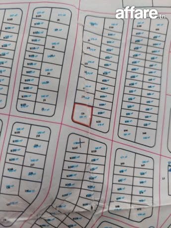 Terrain AFH de 581 m² à Hnéya 1 – Mhamdia, situé sur une col