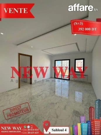 (S+3) Directe Promoteur à Sahloul 4