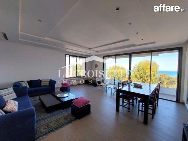 Appartement s3 meublé vue mer à La Marsa MAL1980