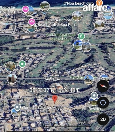 Terrain de 1700 m² à vendre à Les bais de anges