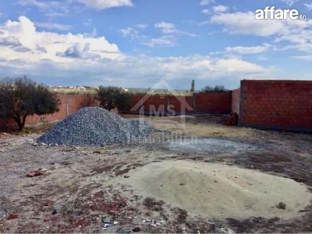 Terrain clôturé avec vue de mer à Hammamet Sud à vendre