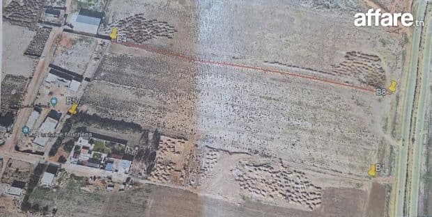 À Vendre : Terrain 2093 m² à Fouchena – Cité El Hidhab, empl