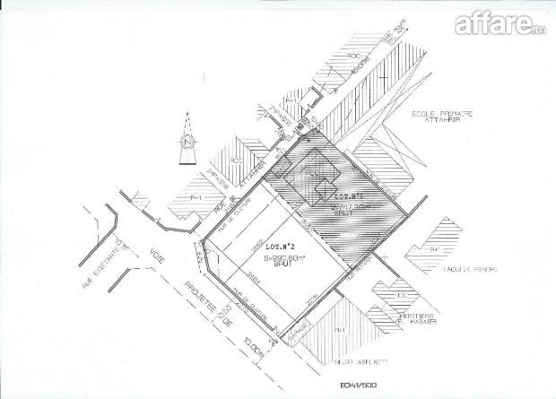 Terrain de  811 m² Route EL AIN km 2