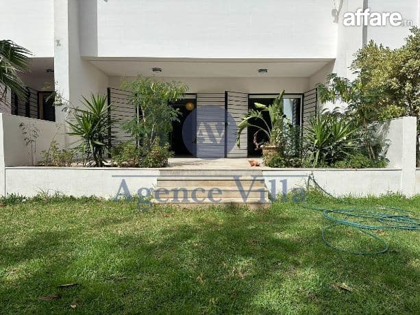 un appartement s3 avec jardin à la marsa