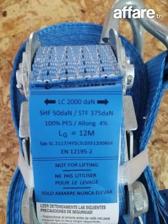 📢 À VENDRE : SANGLE D'ARRIAGE LC2000 daN 9 M ET 12 M