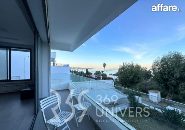 Appartement meublé avec vue sur mer à La Marsa