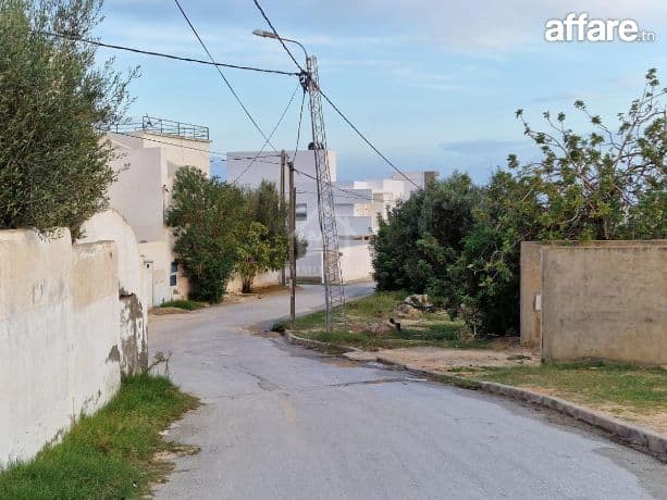 Terrain vue de mer de 1122 m² à vendre à Hammamet Nord