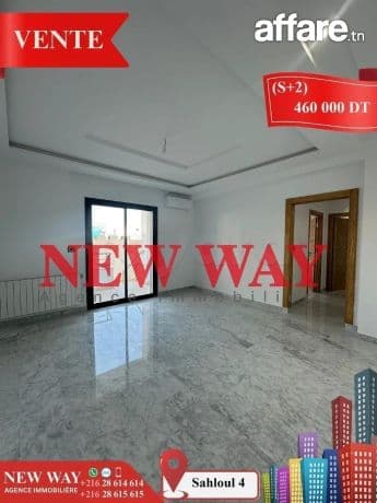 (S+2) Directe Promoteur à Sahloul 4 avec Place de Parking