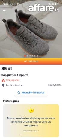Basquettes neuf emporté a vendre
