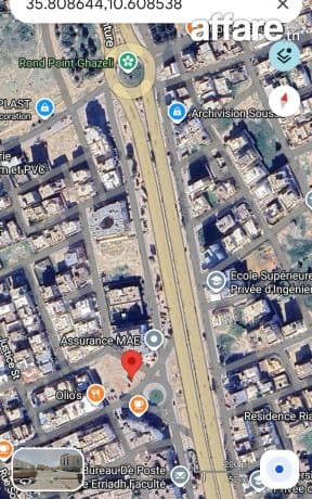 Terrain pour promoteur ou investisseur rompoint Ghazeli 1200