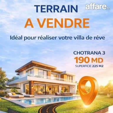 CHOTRANA 1   OPPORTUNITÉ TERRAIN  A VENDRE 