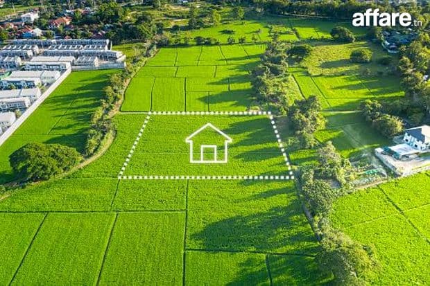 Terrain 434 m² pour villa à choutrana 2 Soukra