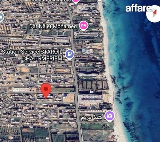 Terrain 248m2 et 300 m2 avec vue mer à chatt mariem