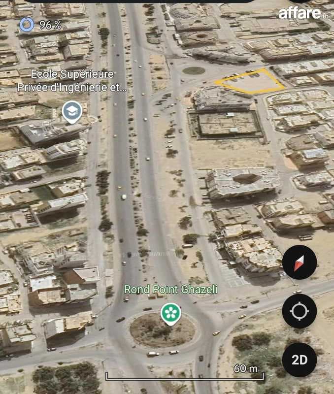Terrain sousse 1500m2 emplacement stratégique soussa 