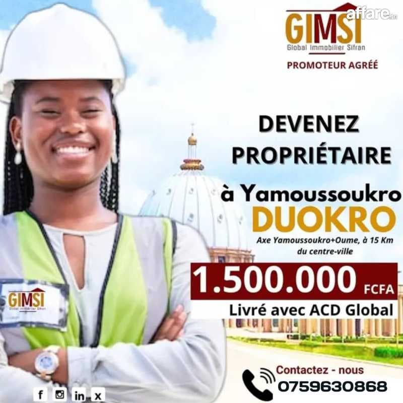 PROMO TERRAIN YAMOUSSOUKRO( COTE D'IVOIRE) 
