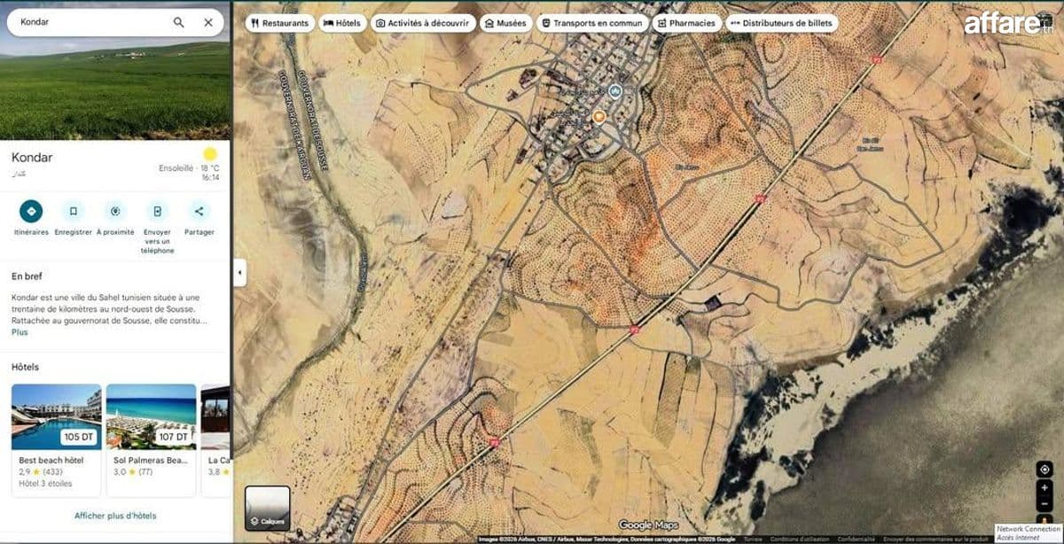 Terrain [#7 Hectares Et 8000m²] #Kondar Vers #Kairouan